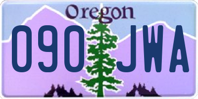 OR license plate 090JWA