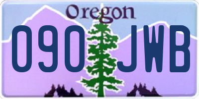 OR license plate 090JWB