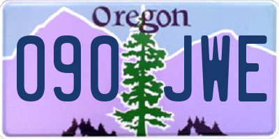 OR license plate 090JWE