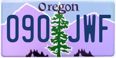 OR license plate 090JWF