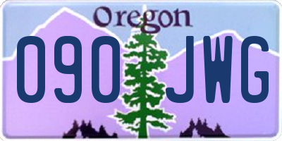 OR license plate 090JWG