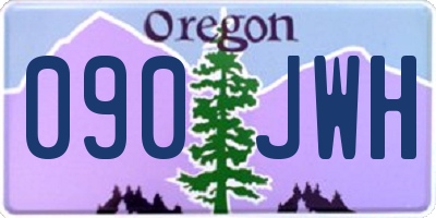 OR license plate 090JWH