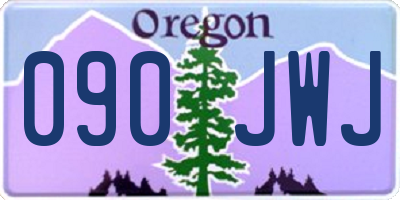 OR license plate 090JWJ