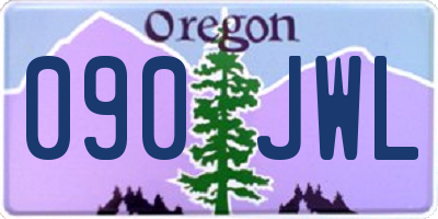 OR license plate 090JWL