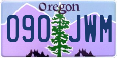 OR license plate 090JWM