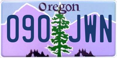 OR license plate 090JWN