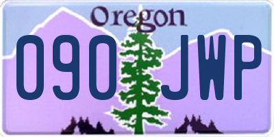 OR license plate 090JWP