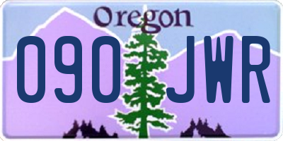 OR license plate 090JWR