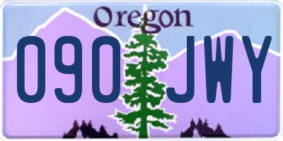 OR license plate 090JWY