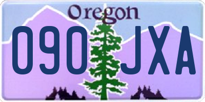 OR license plate 090JXA