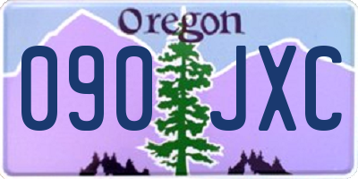 OR license plate 090JXC
