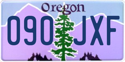 OR license plate 090JXF
