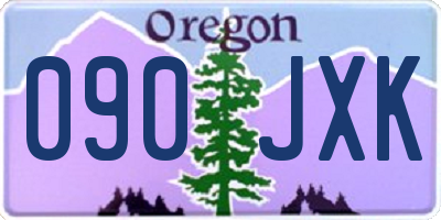 OR license plate 090JXK
