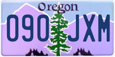 OR license plate 090JXM