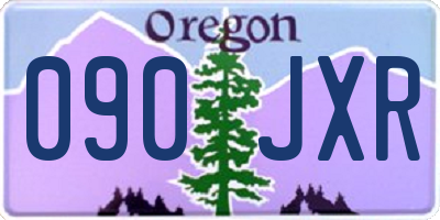 OR license plate 090JXR