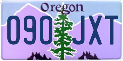 OR license plate 090JXT
