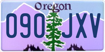 OR license plate 090JXV