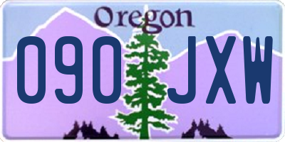 OR license plate 090JXW