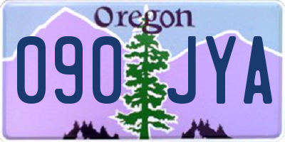 OR license plate 090JYA