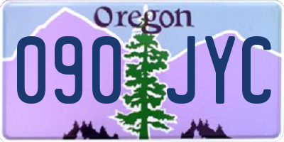 OR license plate 090JYC