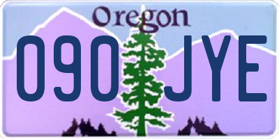 OR license plate 090JYE