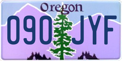 OR license plate 090JYF