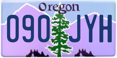 OR license plate 090JYH