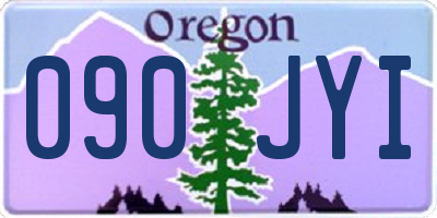 OR license plate 090JYI