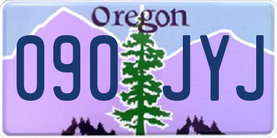 OR license plate 090JYJ