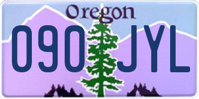 OR license plate 090JYL