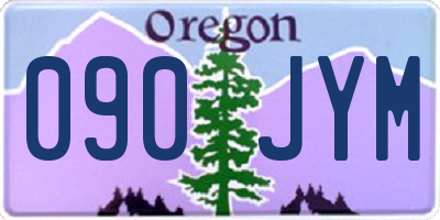 OR license plate 090JYM