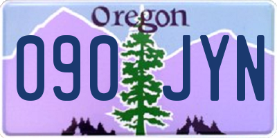 OR license plate 090JYN