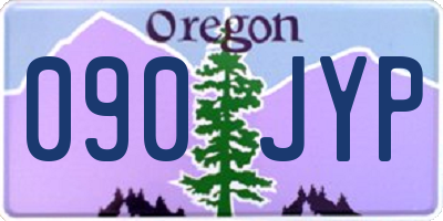 OR license plate 090JYP