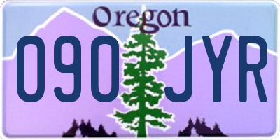 OR license plate 090JYR