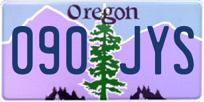 OR license plate 090JYS
