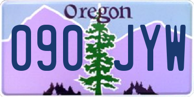 OR license plate 090JYW