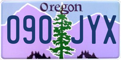 OR license plate 090JYX