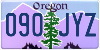 OR license plate 090JYZ