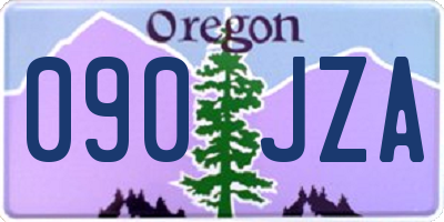 OR license plate 090JZA