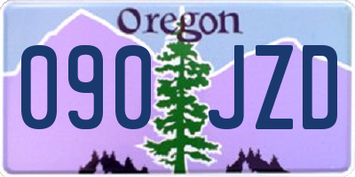 OR license plate 090JZD