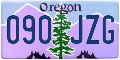 OR license plate 090JZG