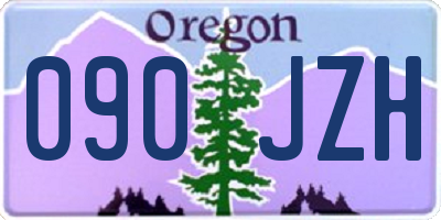 OR license plate 090JZH