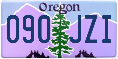 OR license plate 090JZI