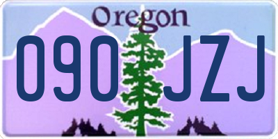 OR license plate 090JZJ