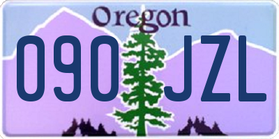 OR license plate 090JZL