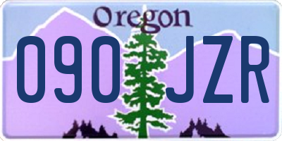OR license plate 090JZR