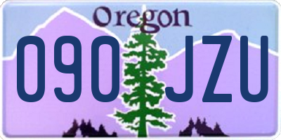 OR license plate 090JZU