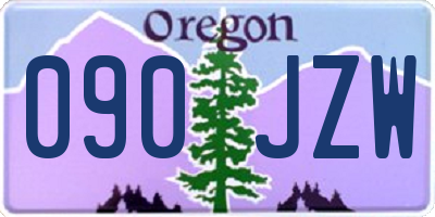 OR license plate 090JZW