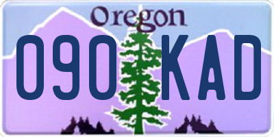 OR license plate 090KAD