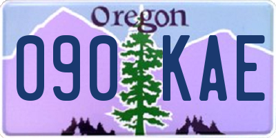 OR license plate 090KAE